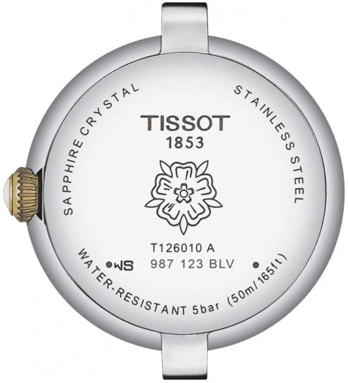 Tissot Bellissima Small Lady Mother of Pearl Dial Two Tone Steel Strap Watch For Women - T126.010.22.013.00
