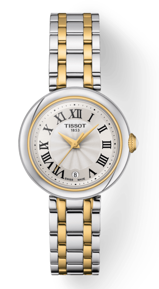 Tissot Bellissima Small Lady Mother of Pearl Dial Two Tone Steel Strap Watch For Women - T126.010.22.013.00