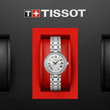 Tissot Bellissima Small Lady Diamonds Silver Dial Silver Steel Strap Watch For Women - T126.010.61.113.00