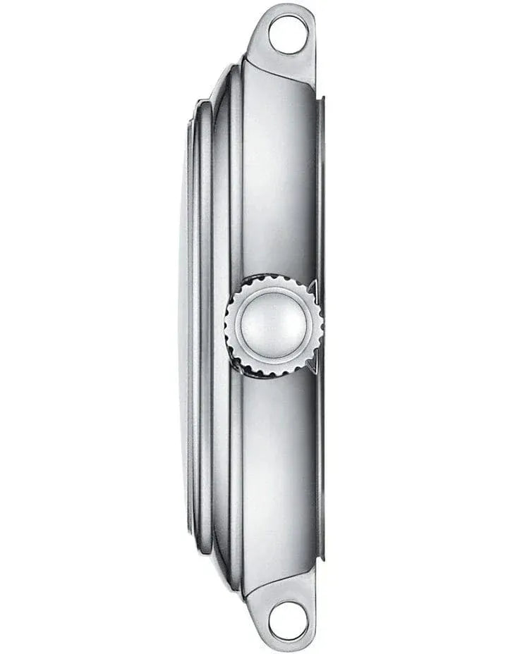 Tissot Bellissima Small Lady Silver Dial Black Leather Strap Watch For Women - T126.010.16.013.00