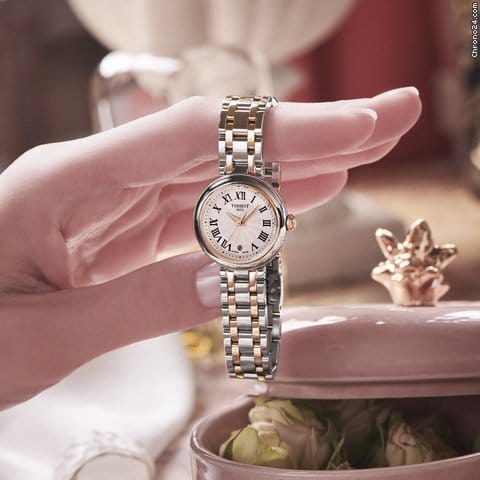 Tissot Bellissima Small Lady White Dial Two Tone Steel Strap Watch For Women - T126.010.22.013.01