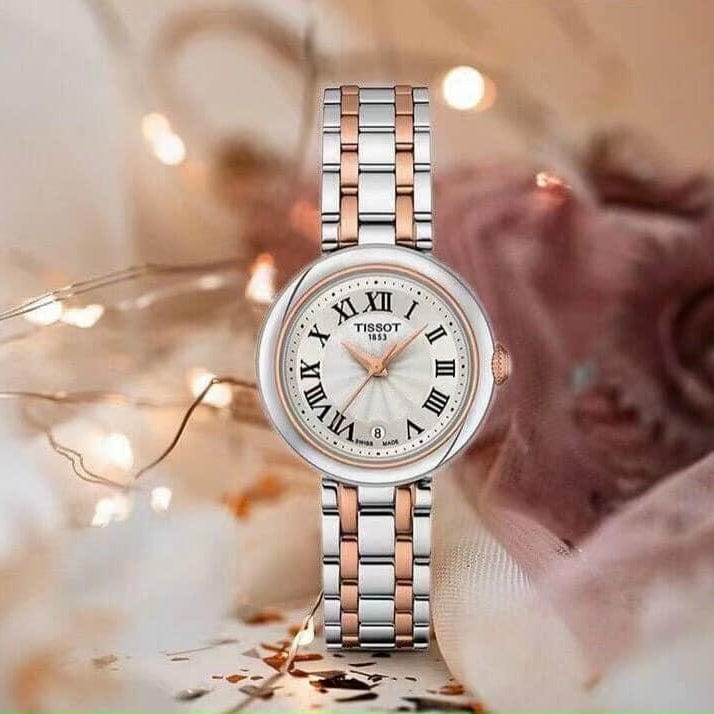 Tissot Bellissima Small Lady White Dial Two Tone Steel Strap Watch For Women - T126.010.22.013.01