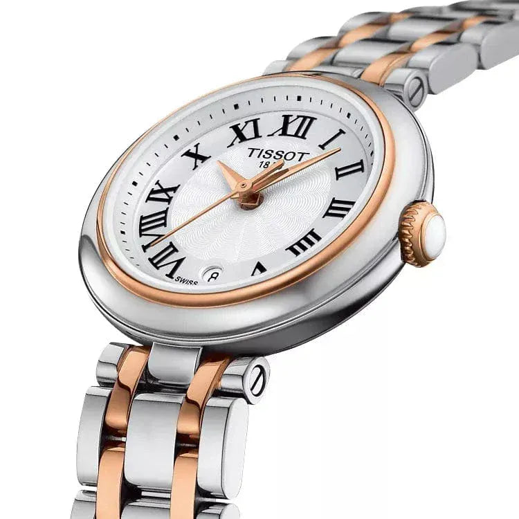 Tissot Bellissima Small Lady White Dial Two Tone Steel Strap Watch For Women - T126.010.22.013.01
