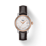 Tissot Bridgeport Lady White Dial Brown Leather Strap Watch For Women - T097.010.26.118.00