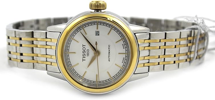 Tissot Carson Automatic Silver Dial Two Tone Steel Strap Watch For Women - T085.207.22.011.00