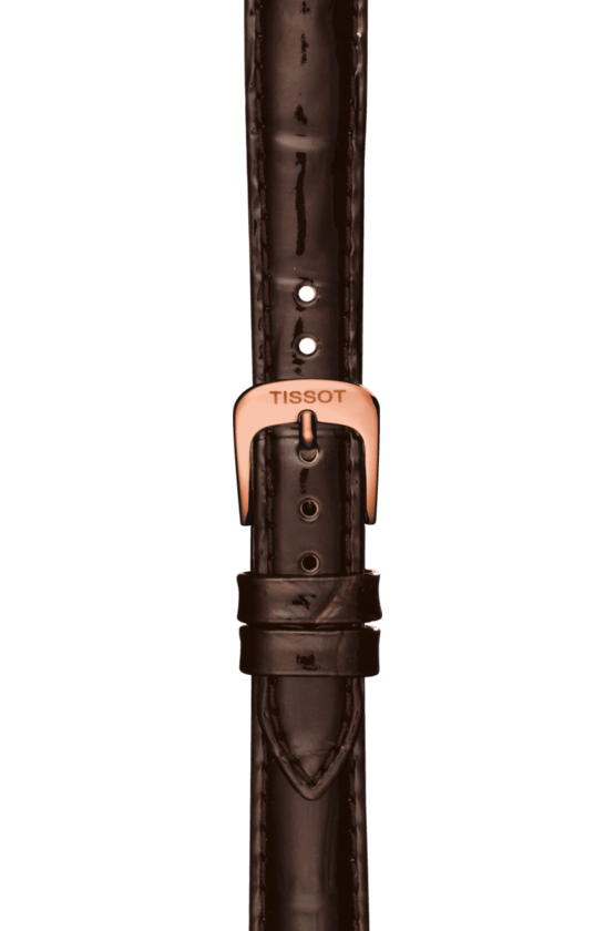 Tissot Carson Automatic White Dial Brown Leather Strap Watch For Women - T085.207.36.011.00