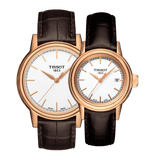 Tissot Carson Lady Steel Quartz Brown Leather Strap Watch For Women - T085.210.36.011.00