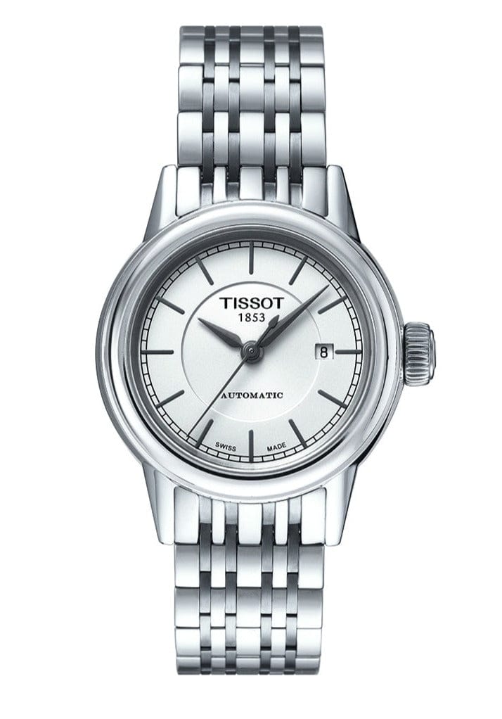 Tissot Carson Powermatic 80 Silver Dial Silver Steel Strap Watch For Men - T085.407.11.011.00