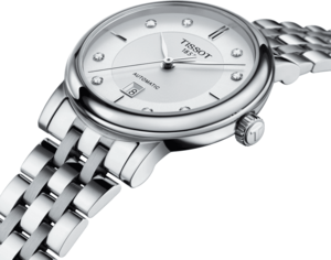 Tissot Carson Premium Automatic Lady Diamonds Silver Dial Silver Steel Strap Watch for Women - T122.207.11.036.00