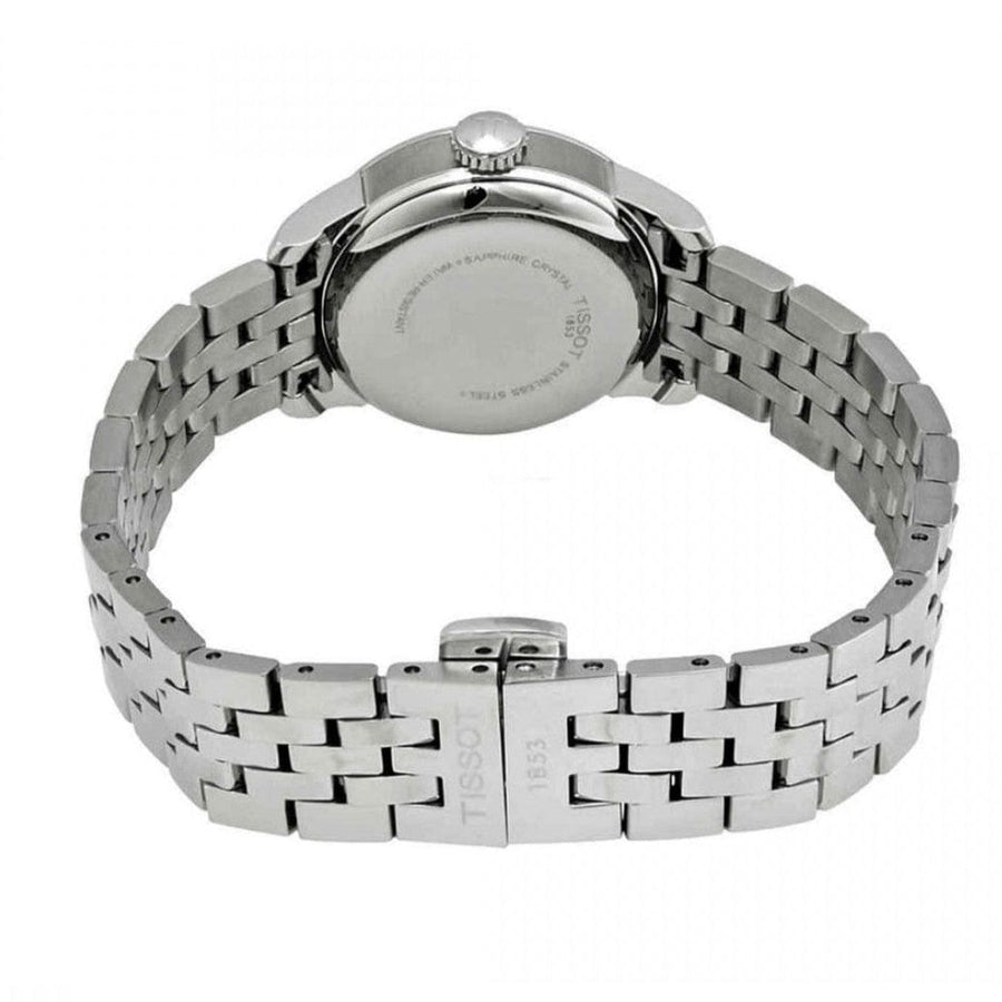 Tissot Carson Premium Black Dial Silver Steel Strap Watch For Men - T122.410.11.053.00