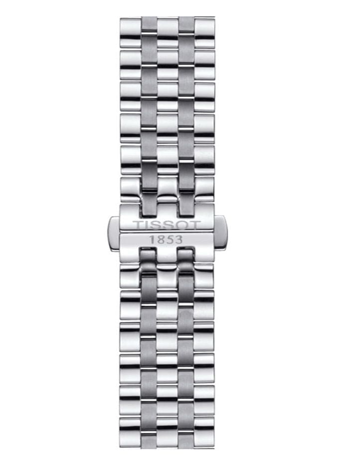 Tissot Carson Premium Black Dial Silver Steel Strap Watch For Men - T122.410.11.053.00