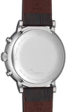 Tissot Carson Premium Chronograph White Dial Brown Leather Strap Watch For Men - T122.417.16.011.00