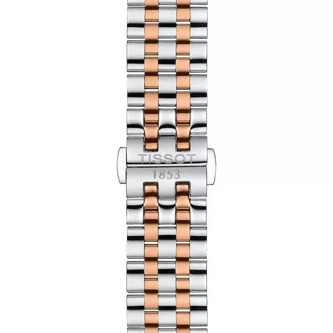 Tissot Carson Premium Chronograph White Dial Two Tone Steel Strap Watch For Men - T122.417.22.011.00
