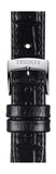 Tissot Carson Premium Lady Silver Dial Black Leather Strap Watch For Women - T122.210.16.033.00