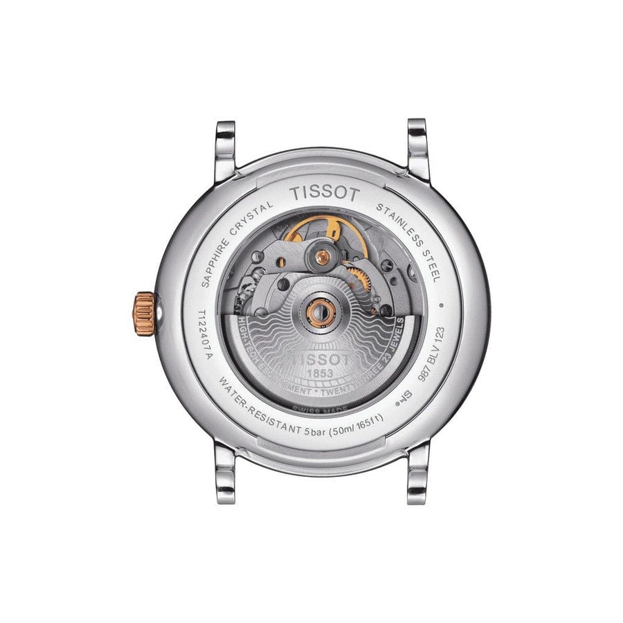 Tissot Carson Premium Powermatic 80 Silver Dial Two Tone Steel Strap Watch For Men - T122.407.22.033.00