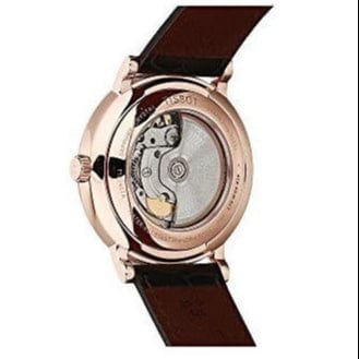 Tissot Carson Premium Powermatic 80 White Dial Brown Leather Strap Watch For Men - T122.407.36.031.00