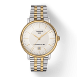 Tissot Carson Premium Powermatic 80 White Dial Two Tone Steel Strap Watch For Men - T122.407.22.031.00
