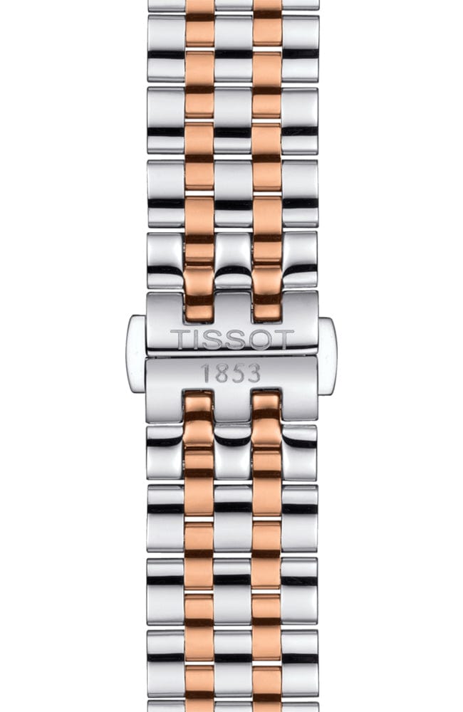 Tissot Carson Premium Powermatic 80 White Dial Two Tone Steel Strap Watch For Men - T122.407.22.031.01