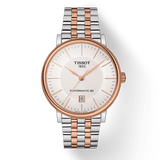 Tissot Carson Premium Powermatic 80 White Dial Two Tone Steel Strap Watch For Men - T122.407.22.031.01