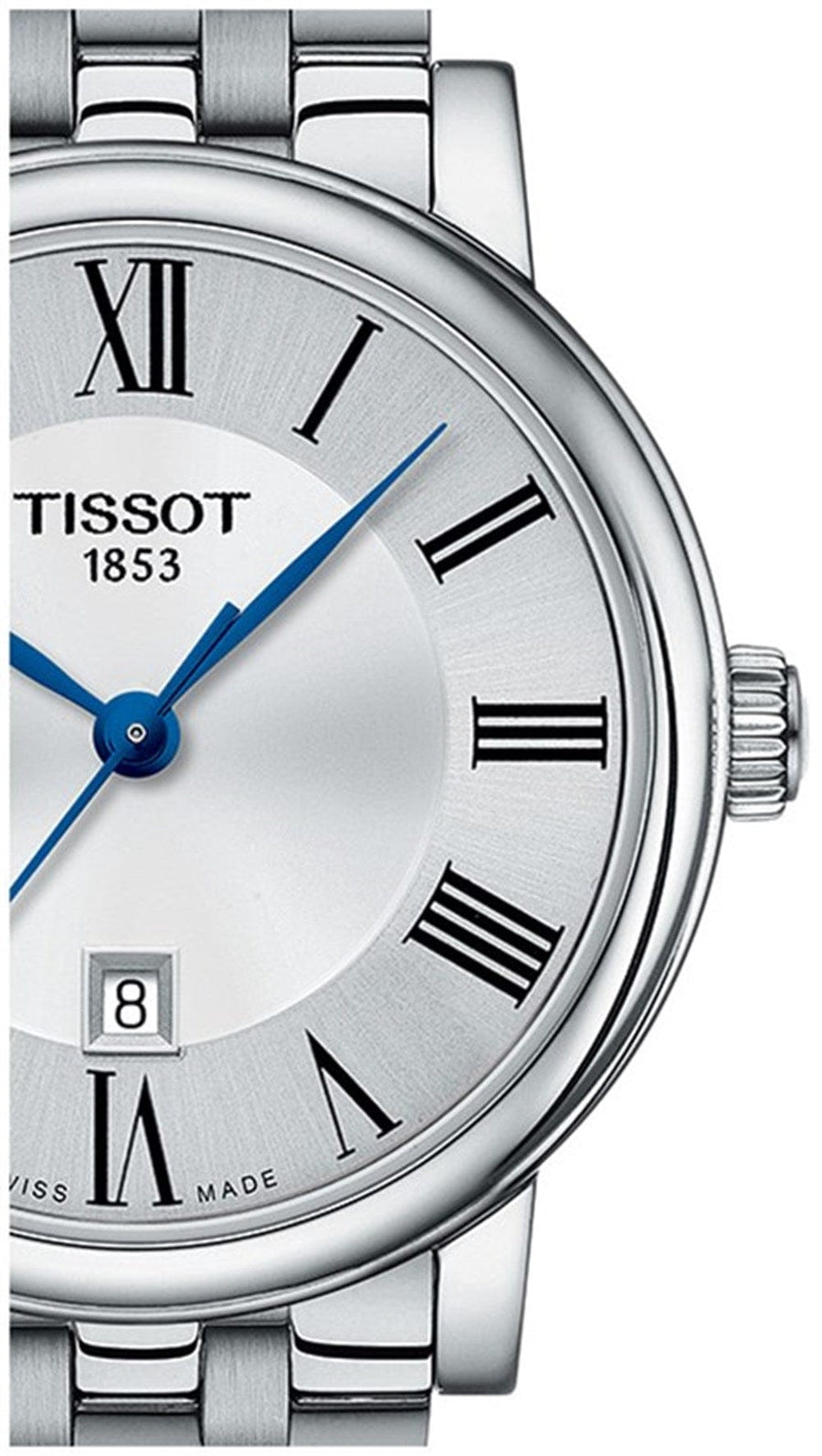 Tissot Carson Premium Silver Dial Silver Steel Strap Watch For Men - T122.410.11.033.00