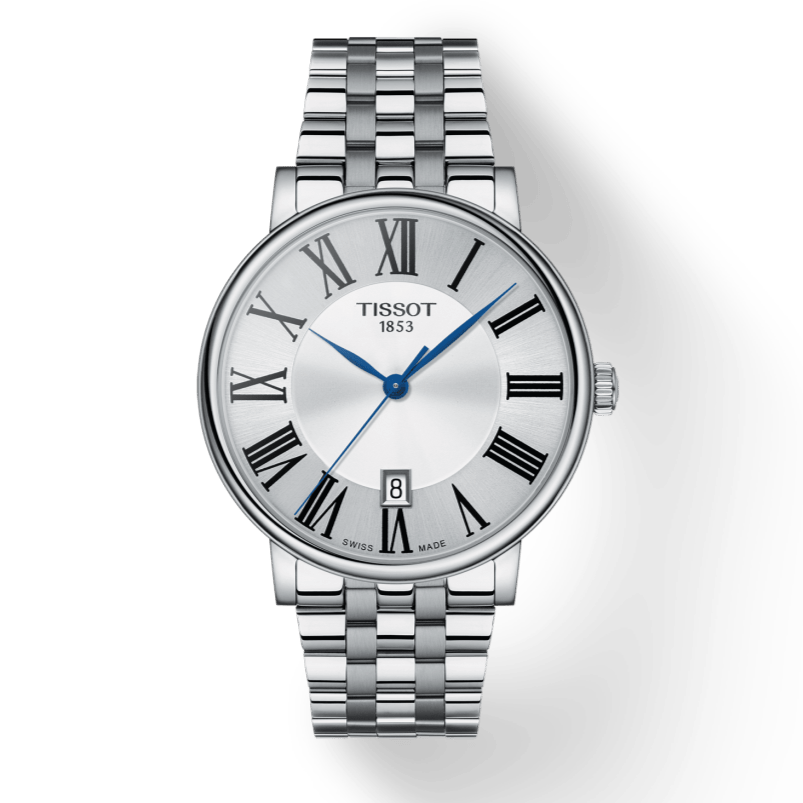 Tissot Carson Premium Silver Dial Silver Steel Strap Watch For Men - T122.410.11.033.00