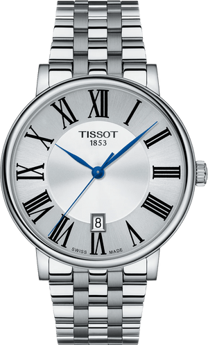 Tissot Carson Premium Silver Dial Silver Steel Strap Watch for Men - T122.417.11.033.00