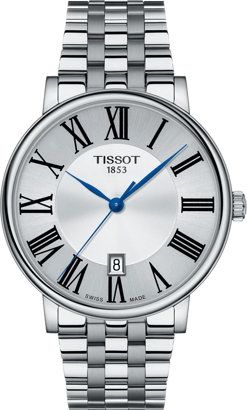 Tissot Carson Premium Silver Dial Silver Steel Strap Watch for Men - T122.417.11.033.00
