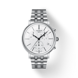 Tissot Carson Premium White Dial Silver Steel Strap Watch For Men - T122.417.11.011.00