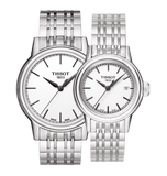 Tissot Carson Steel White Dial Silver Steel Strap Watch For Men - T085.410.11.011.00