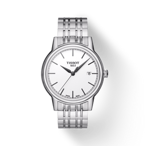 Tissot Carson Steel White Dial Silver Steel Strap Watch For Men - T085.410.11.011.00