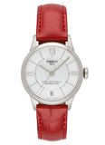 Tissot Chemin Des Tourelles Automatic Mother of Pearl Dial Red Strap Watch For Women - T099.207.16.118.00