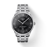 Tissot Chemin Des Tourelles Powermatic 80 Black Dial Silver Steel Strap Watch For Men - T099.407.11.058.00