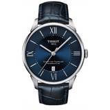 Tissot Chemin Des Tourelles Powermatic 80 Blue Dial Blue Leather Strap Watch for Men - T099.407.16.048.00