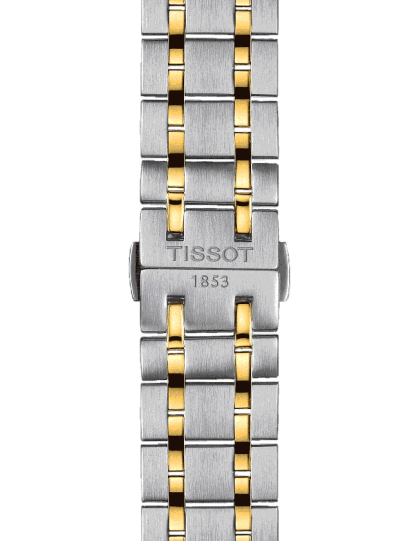Tissot Chemin Des Tourelles Powermatic 80 Cosc Silver Dial Two Tone Steel Strap Watch For Men - T099.408.22.038.00