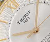 Tissot Chemin Des Tourelles Powermatic 80 Cosc Silver Dial Two Tone Steel Strap Watch For Men - T099.408.22.038.00