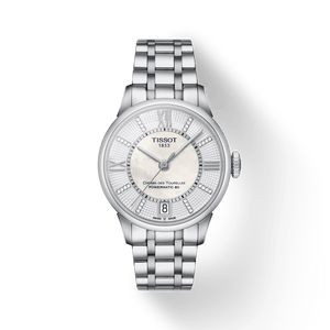 Tissot Chemin Des Tourelles Powermatic 80 Helvetic Silver Dial Silver Steel Strap Watch For Women - T099.207.11.116.00