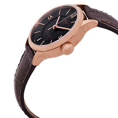 Tissot Chemin Des Tourelles Powermatic 80 Lady Brown Dial Brown Leather Strap Watch For Women - T099.207.36.448.00