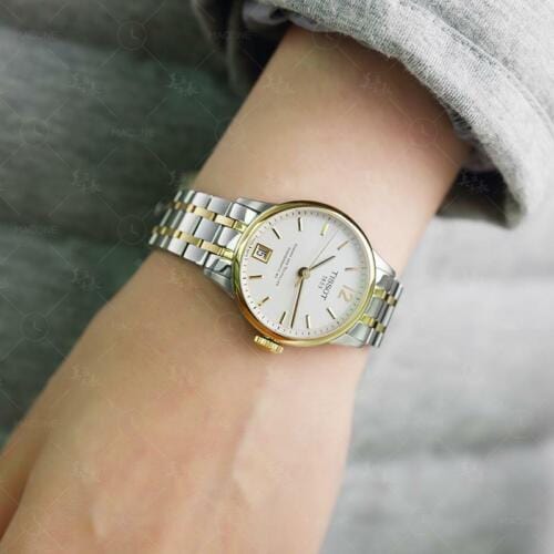 Tissot Chemin Des Tourelles Powermatic 80 Lady Silver Dial Two Tone Steel Strap Watch For Women - T099.207.22.037.00