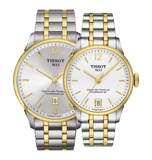 Tissot Chemin Des Tourelles Powermatic 80 Lady Silver Dial Two Tone Steel Strap Watch For Women - T099.207.22.037.00