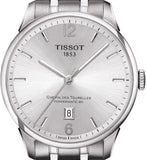 Tissot Chemin Des Tourelles Powermatic 80 Silver Dial Silver Steel Strap Watch For Men - T099.407.11.037.00