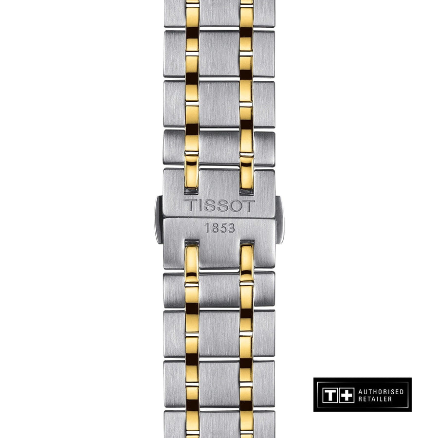 Tissot Chemin Des Tourelles Powermatic 80 Silver Dial Two Tone Steel Strap Watch For Men - T099.407.22.037.00