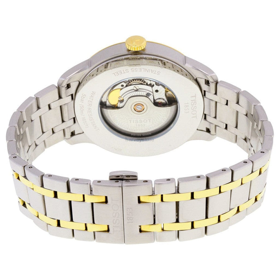 Tissot Chemin Des Tourelles Powermatic 80 Silver Dial Two Tone Steel Strap Watch For Men - T099.407.22.037.00