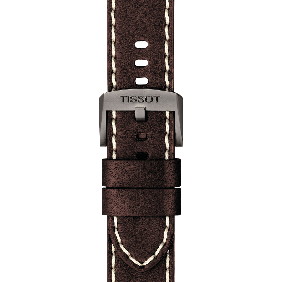 Tissot Chrono XL Blue Dial Brown Leather Strap Watch For Men - T116.617.36.047.00