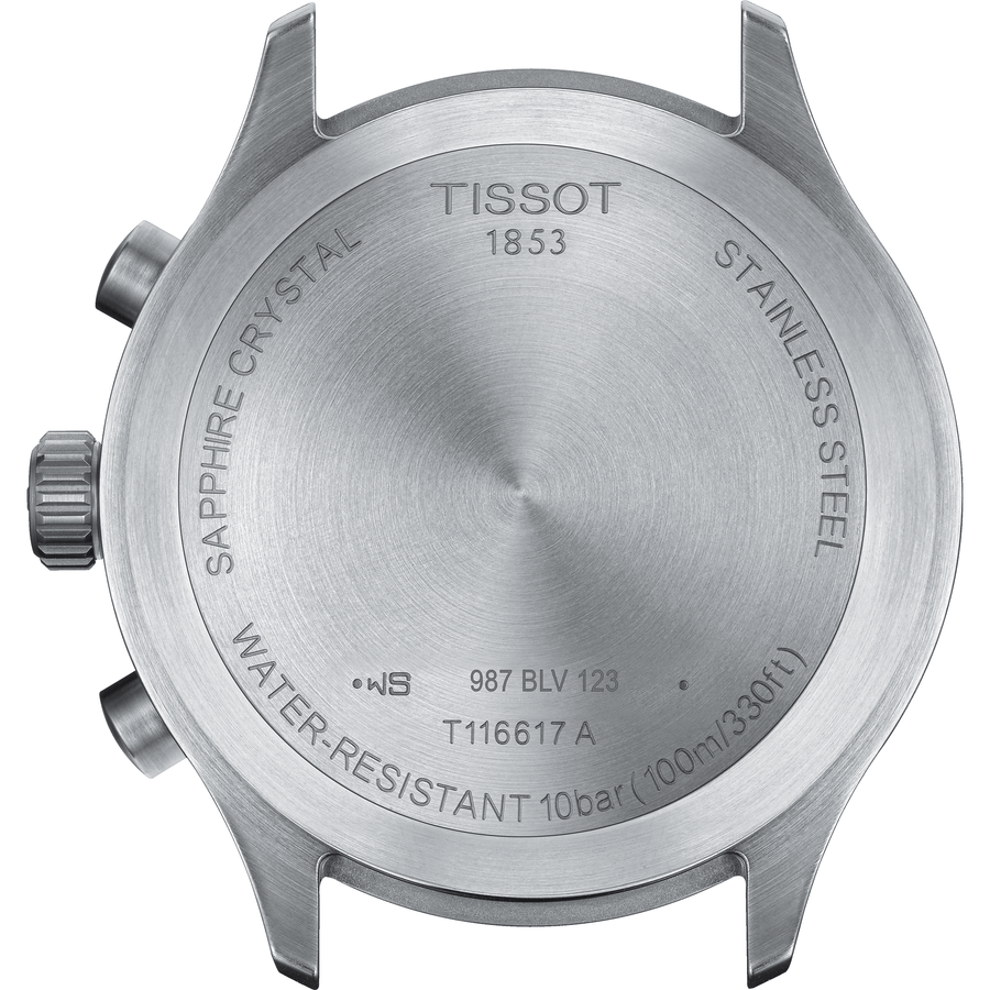 Tissot Chrono XL Chronograph Classic Green Dial Brown Leather Strap Watch For Men - T116.617.16.091.00