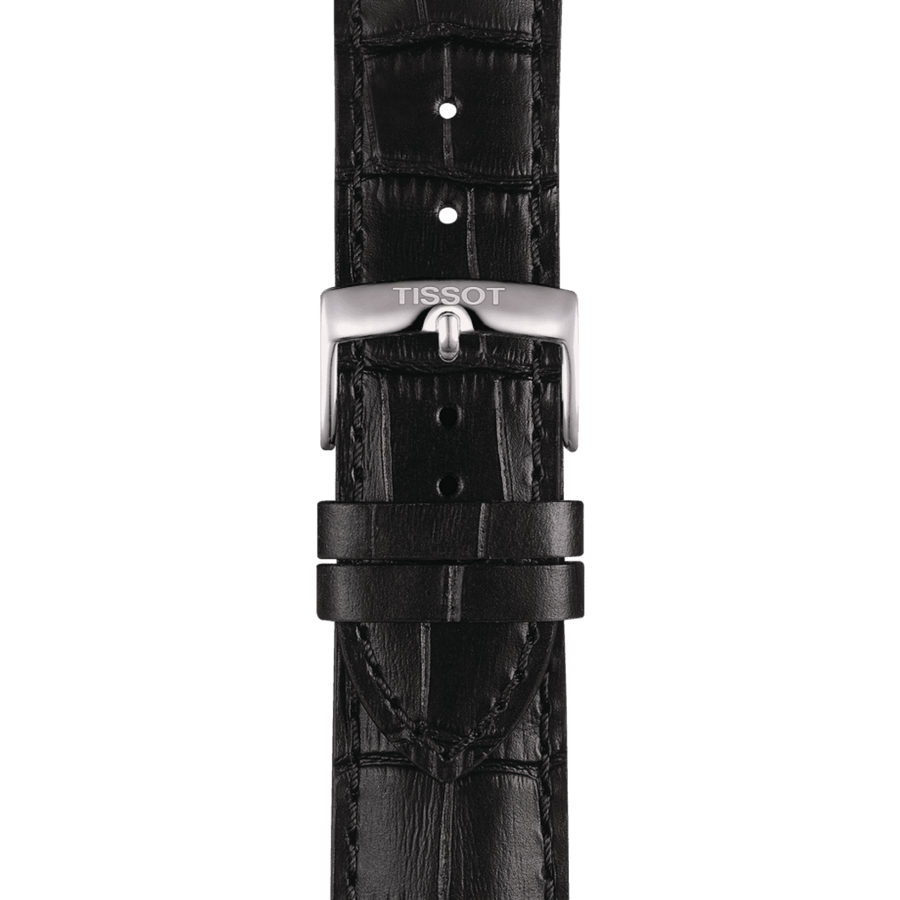 Tissot Chrono XL Classic Black Dial Black Leather Strap Watch For Men - T116.617.16.057.00
