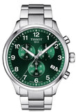 Tissot Chrono XL Classic Green Dial Silver Steel Strap Watch for Men - T116.617.11.091.00