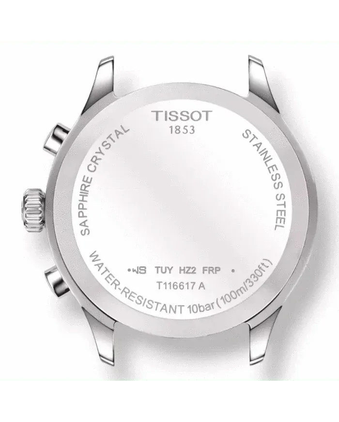 Tissot Chrono XL Classic Green Dial Silver Steel Strap Watch for Men - T116.617.11.092.00