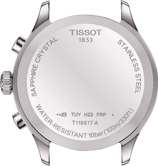 Tissot Chrono XL Classic Green Dial Silver Steel Strap Watch for Men - T116.617.11.092.00