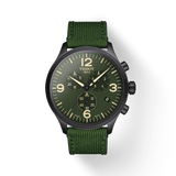 Tissot Chrono XL Green Dial Green NATO Strap Watch For Men - T116.617.37.097.00