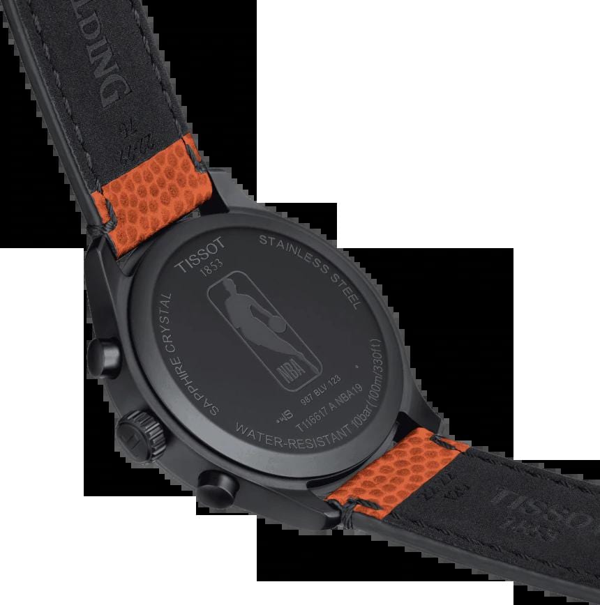 Tissot Chrono XL NBA Special Edition Black Dial Brown Leather Strap Watch for Men - T116.617.36.051.12